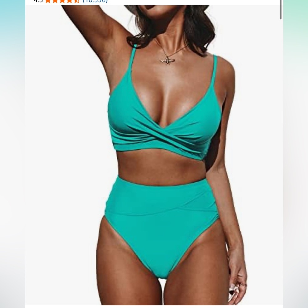 Cupshe Turquoise Bikini Set